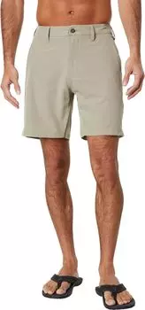 Гибридные прогулочные шорты Cutlap Eco 17,5 дюйма VISSLA, хаки