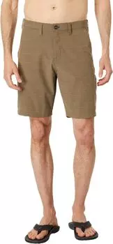 Гибридные шорты Crossfire Slub Mid 19 дюймов Billabong, цвет Bark