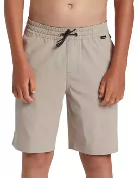 Гибридные шорты Taxer Amphibian 17 дюймов для мальчиков Quiksilver, цвет Plaza Taupe