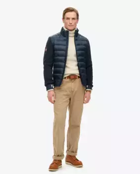 Гибридный флисовый пуховик Storm Storm Superdry, темно-синий