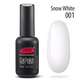 Гибридный лак 001, 8 мл Pnb, цвет snow white