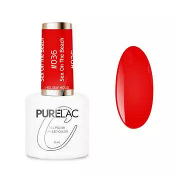 Гибридный лак для ногтей — #036 Sex On The Beach, 6 мл Purelac
