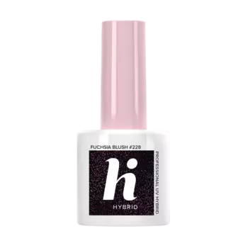 Гибридный лак для ногтей 228 румяна фуксия Hi Hybrid, 5 мл