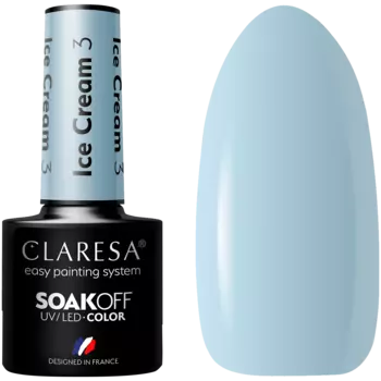 Гибридный лак для ногтей 3 Claresa Ice Cream, 5 гр