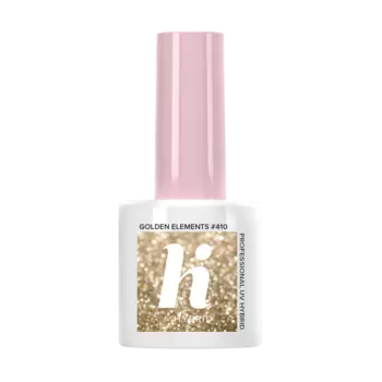 Гибридный лак для ногтей 410 золотых элементов Hi Hybrid, 5 мл