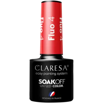 Гибридный лак для ногтей 4,5 г Claresa Fluo, цвет 4