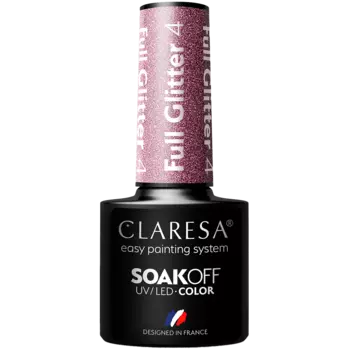 Гибридный лак для ногтей 4 Claresa Full Glitter, 5 гр