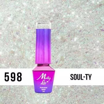 Гибридный лак для ногтей, 5 мл Molly Lac, Mermaid Whispers 598 Soul-Ty