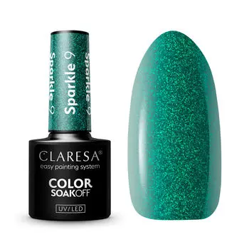 Гибридный лак для ногтей 9 Claresa Sparkle, 5 гр