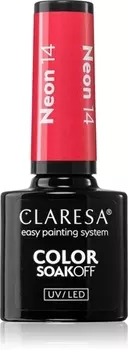 Гибридный лак для ногтей Claresa SoakOff UV/LED Color Neon, NEON 14 5 g