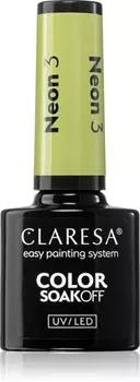 Гибридный лак для ногтей Claresa SoakOff UV/LED Color Neon, 5 5 g