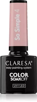 Гибридный лак для ногтей Claresa SoakOff UV/LED Color So Simple, 4 5 g
