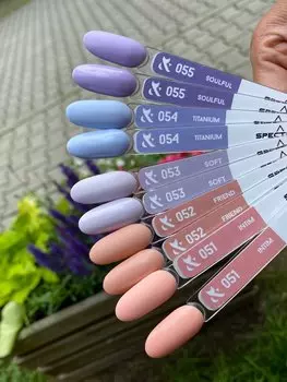 Гибридный лак для ногтей FOX gel-polish gold Spectrum 052, 7 мл