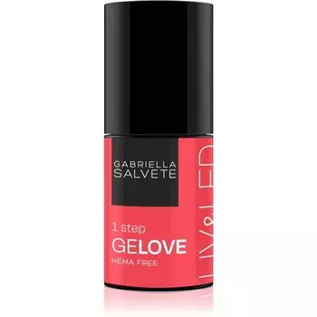 Гибридный лак для ногтей Gabriella Salvete GeLove в УФ/LED-лампе 3 в 1 оттенок 08 Red Flag 8 мл