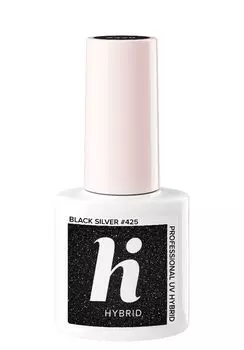 Гибридный лак для ногтей Hi Hybrid, 425 Black Silver