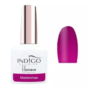 Гибридный лак для ногтей Indigo Fluomania Mad Woman 7 мл