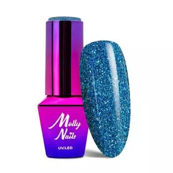 Гибридный лак для ногтей Molly Nails Luxury Glam Cosmic Love 8 г № 544