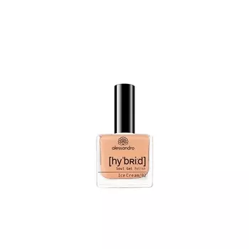 Гибридный лак для ногтей «Мороженое» пастельного абрикосового цвета — идеальные ногти за 3 шага, без светодиода — стойкость до 10 дней, 8 мл, Alessandro