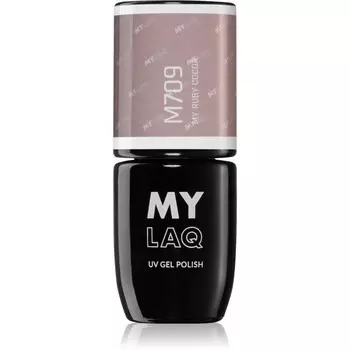 Гибридный лак для ногтей MYLAQ UV Gel Polish оттенок My Ruby Cocoa 5 мл