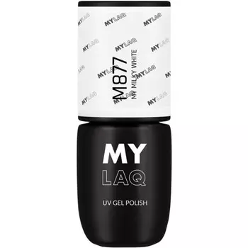 Гибридный лак для ногтей MYLAQ UV Gel Polish оттенок My Milky White 5 мл