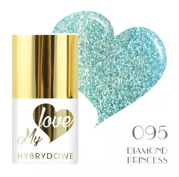 Гибридный лак для ногтей Mylove UV/Led Diamond Princess 095, SUNFLOWER