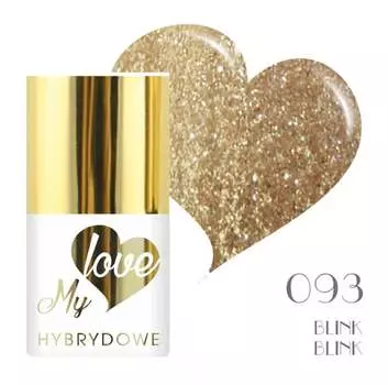 Гибридный лак для ногтей Mylove UV/Led Blink Blink 093, SUNFLOWER