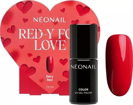 Гибридный лак для ногтей (ограниченная серия) NEONAIL Special Set Red-y for Love, Sexy Red 7,2 ml
