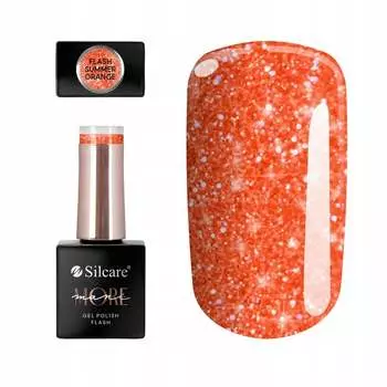 Гибридный лак для ногтей Silcare maniMORE Flash Summer Orange 10 г