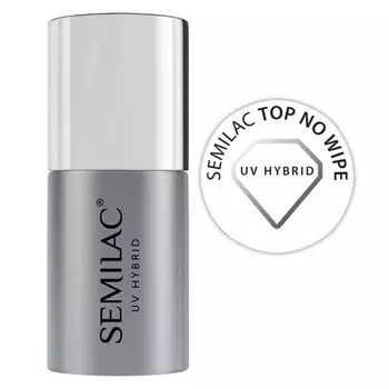 Гибридный лак для ногтей Top No Wipe, 11 мл, Semilac
