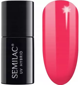 ГИБРИДНЫЙ ЛАК ДЛЯ НОГТЕЙ 571 НЕОНОВАЯ КЛУБНИКА 7 МЛ ПОЛУМАТОВЫЙ Semilac