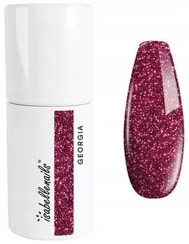 ГИБРИДНЫЙ ЛАК ДЛЯ НОГТЕЙ 60. GEORGIA ISABELLENAILS БЛЕСК С РОЗОВЫМИ БЛЕСКАМИ