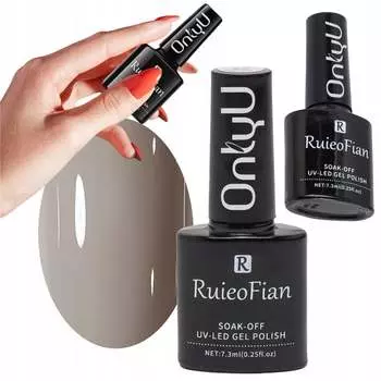 ГИБРИДНЫЙ ЛАК ДЛЯ НОГТЕЙ ЦВЕТА СЛОНОВОЙ КОСТИ С УФ-БЛЕСКОМ OnlyU/L082