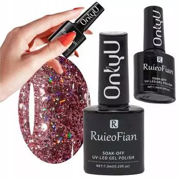 ГИБРИДНЫЙ ЛАК ДЛЯ НОГТЕЙ С РОЗОВЫМ ЗОЛОТОМ И ГЛЯНЦЕМ УФ-ПОЛИРОВКИ/L101 OnlyU