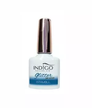 Гибридный лак индиго Istambul Glitter 7мл, Indigo