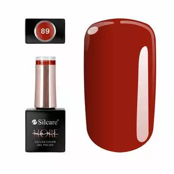 Гибридный лак maniMORE 89 10 г Красный Silcare
