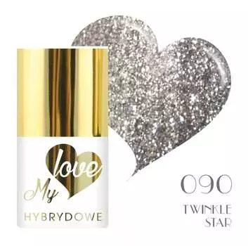 Гибридный лак Mylove UV/Led 090 Twinkle Star, SUNFLOWER