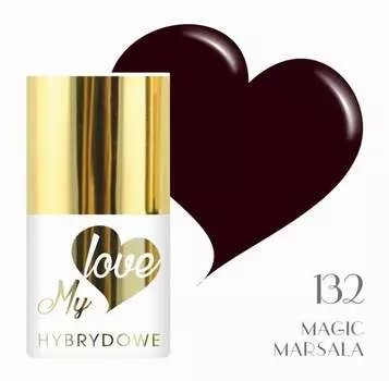 Гибридный лак Mylove UV/Led 132 Magic Marsala, SUNFLOWER