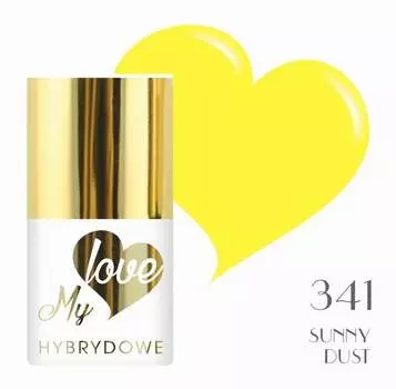 Гибридный лак Mylove UV/Led 341 Sunny Dust, SUNFLOWER
