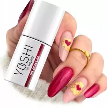 Гибридный лак Yoshi Written In Love 166 Ink Of Desire 6 мл