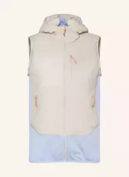 Гибридный стеганый жилет ascent из шерсти мериноса Odlo, синий