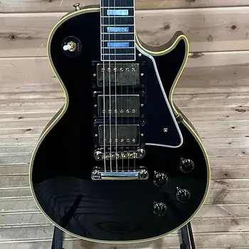 Gibson Custom Shop 1957 Les Paul Custom 3 Pickup Электрогитара - черное дерево Custom Shop 1957 Les Paul Custom 3 Pickup Electric Guitar - Ebony