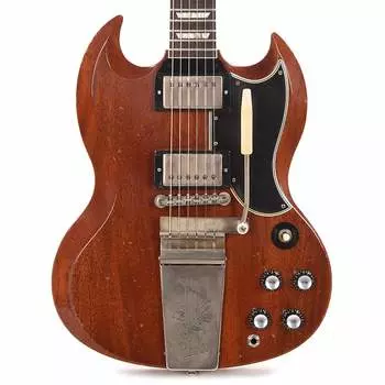 Gibson Custom Shop Gibson Custom Shop Murphy Lab 1964 SG Standard Reissue Faded Cherry Heavy Aged с Maestro VibrolaMurphy Lab 1964 SG Standard Reissue Faded Cherry Heavy Aged с Maestro Vibrola (Серийный № 300544)