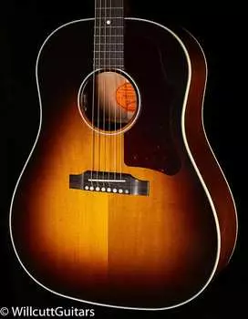 Gibson Custom Shop Willcutt Exclusive 50-х годов J-45 Vintage Sunburst Красная ель, состаренная термически (020) Gibson 50's J-45 Red Spruce Torrified (020)