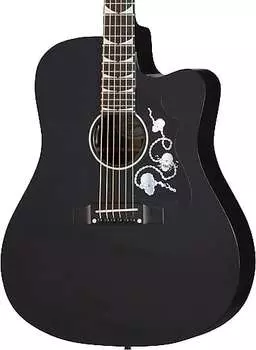 Гибсон Дэйв Мастейн, автор песен, черное дерево с футляром Gibson Songwriter