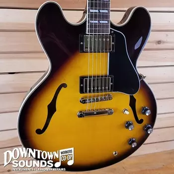 Gibson ES-345 с жестким корпусом - Vintage Burst ES-345 - VINTAGE BURST