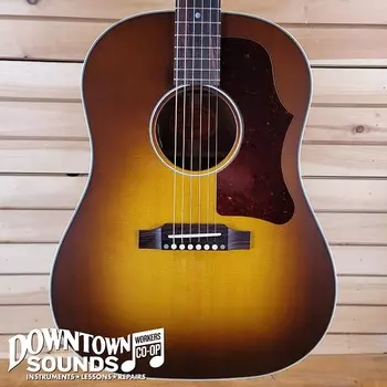 Gibson J-45 Faded 50s с жестким футляром - Faded Vintage Sunburst J-45 FADED 50'S FVS