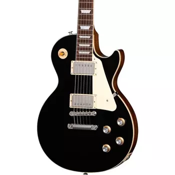 Gibson Les Paul Standard '60s Plain Top Электрогитара черного цвета