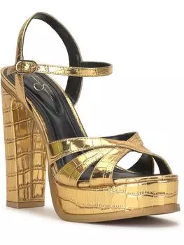 Giddings женские сандалии на платформе с пряжкой Jessica Simpson, цвет meta gold