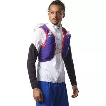 Гидратационный жилет Adv Skin Run The Alps 12 л Salomon, цвет Clematis Blue/Lunar Rock/Fiery Red