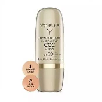 Гидроактивный крем-краска для лица 01 Summer Sand, 30 мл Yonelle, Metamorphosis Hydroactive CCC Cream SPF50